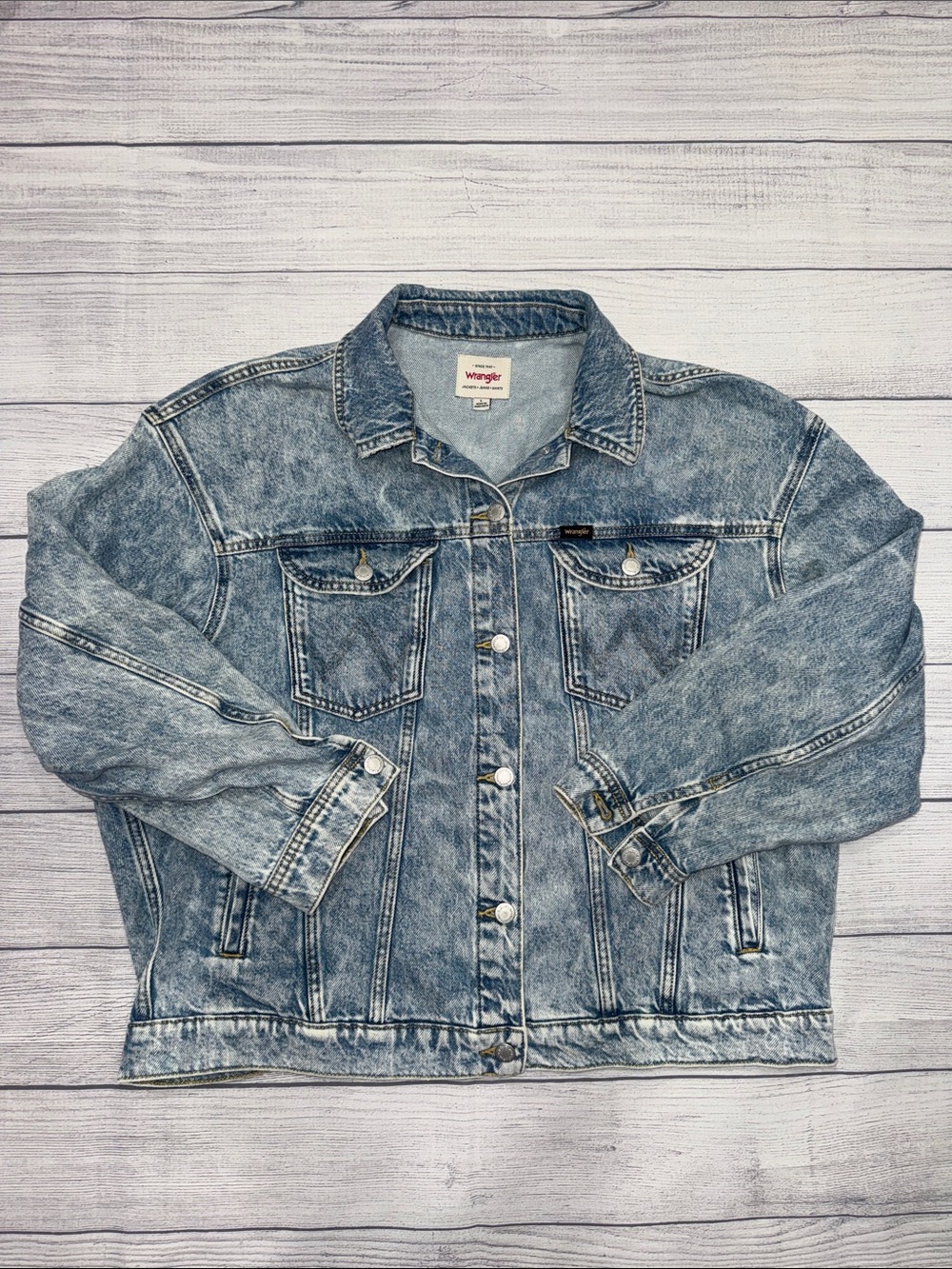 Wrangler Light Blue Washed Denim Jacket